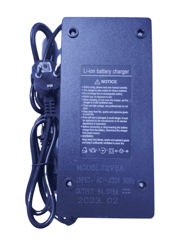 Lithium ion Charger 84V 5A for ebike